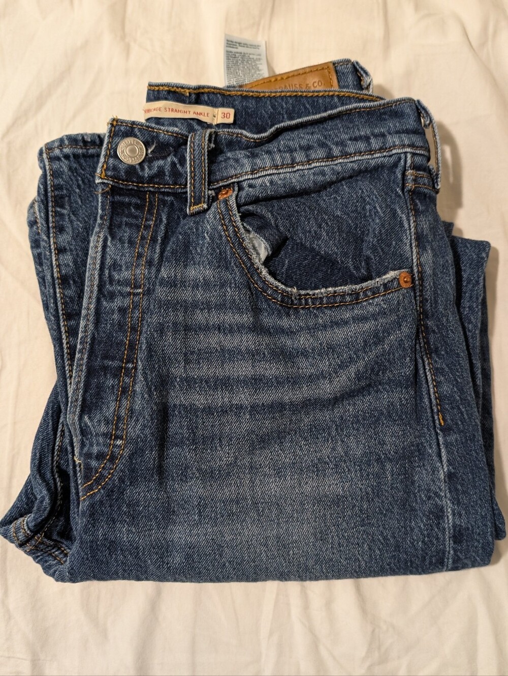 Levi's Women's Jeans Ribcage Straight Ankle Size 30